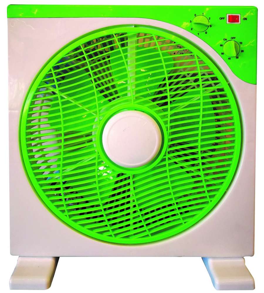 Ventilatore Da Tavolo Box Verde/bianco