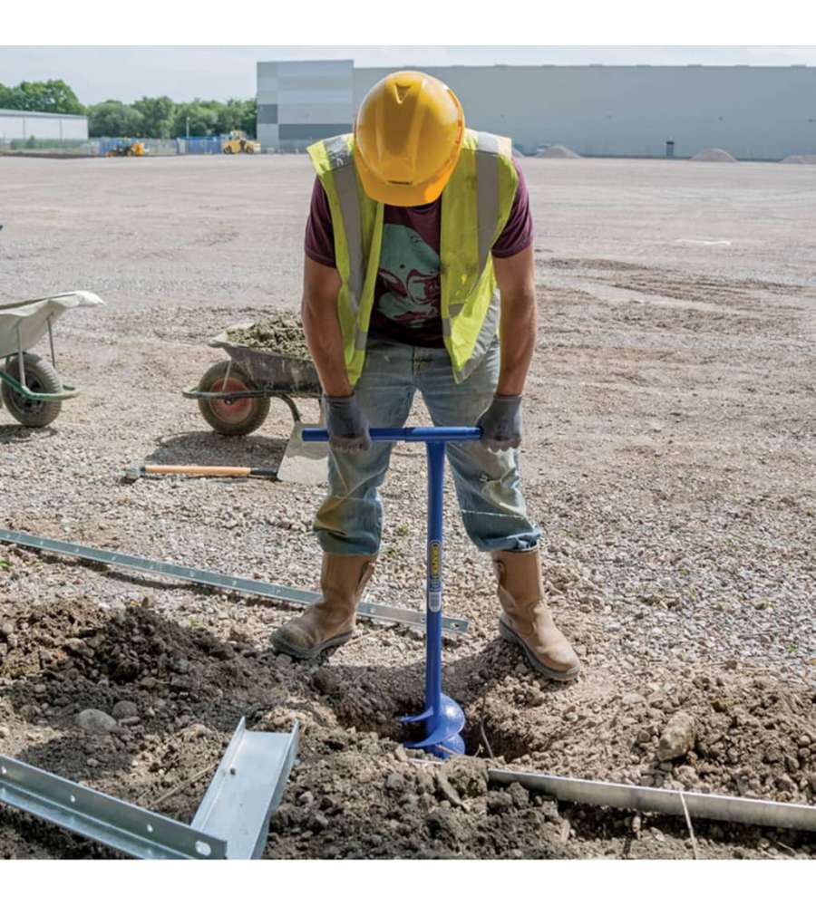 VidaXL Set Trivella per Terreno in Acciaio