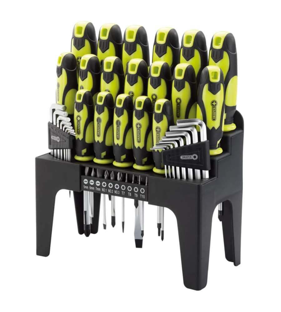 Draper Tools Set 44 Pz Cacciaviti Brugole e Punte Verde 78619