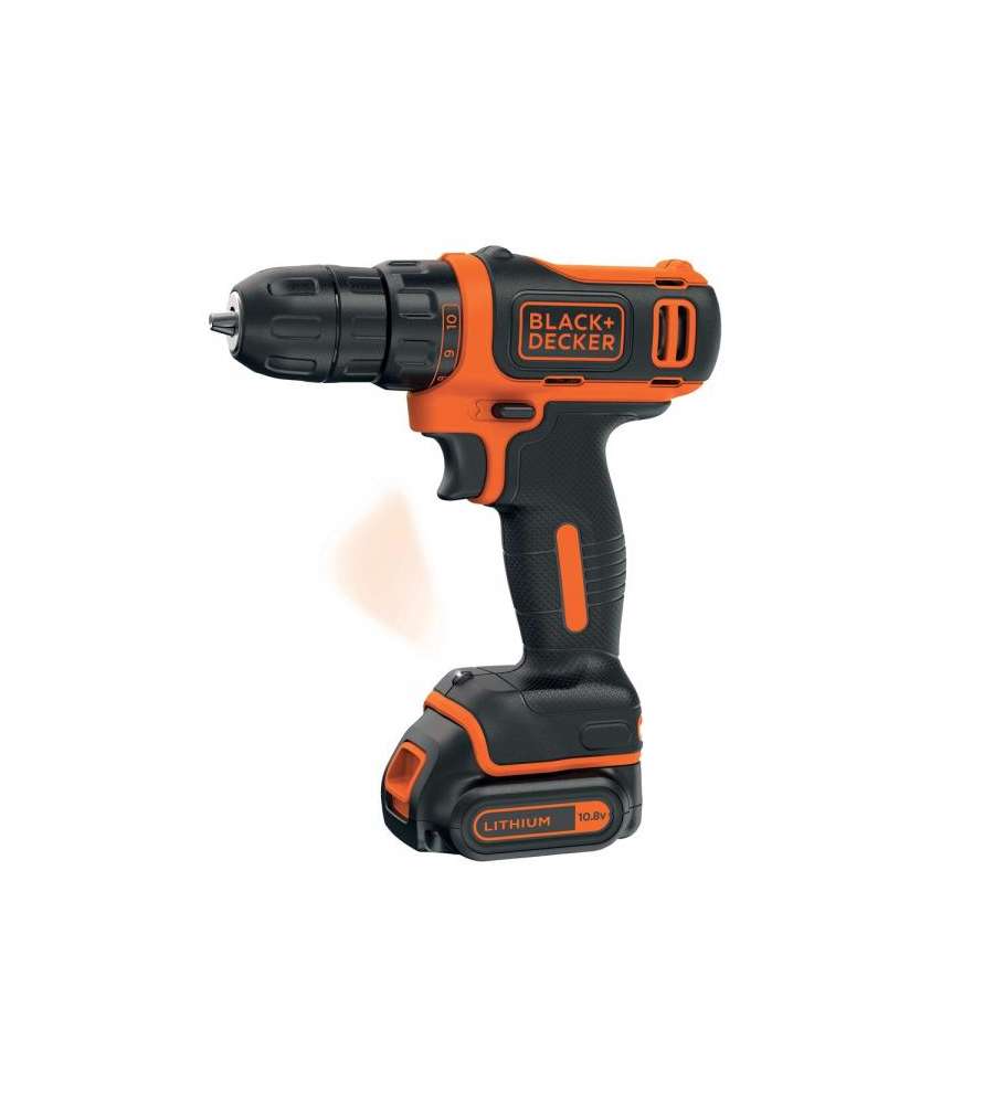 Trapano Avvitatore A Batteria 10, 8v - 1, 5 Ah Litio Black+decker