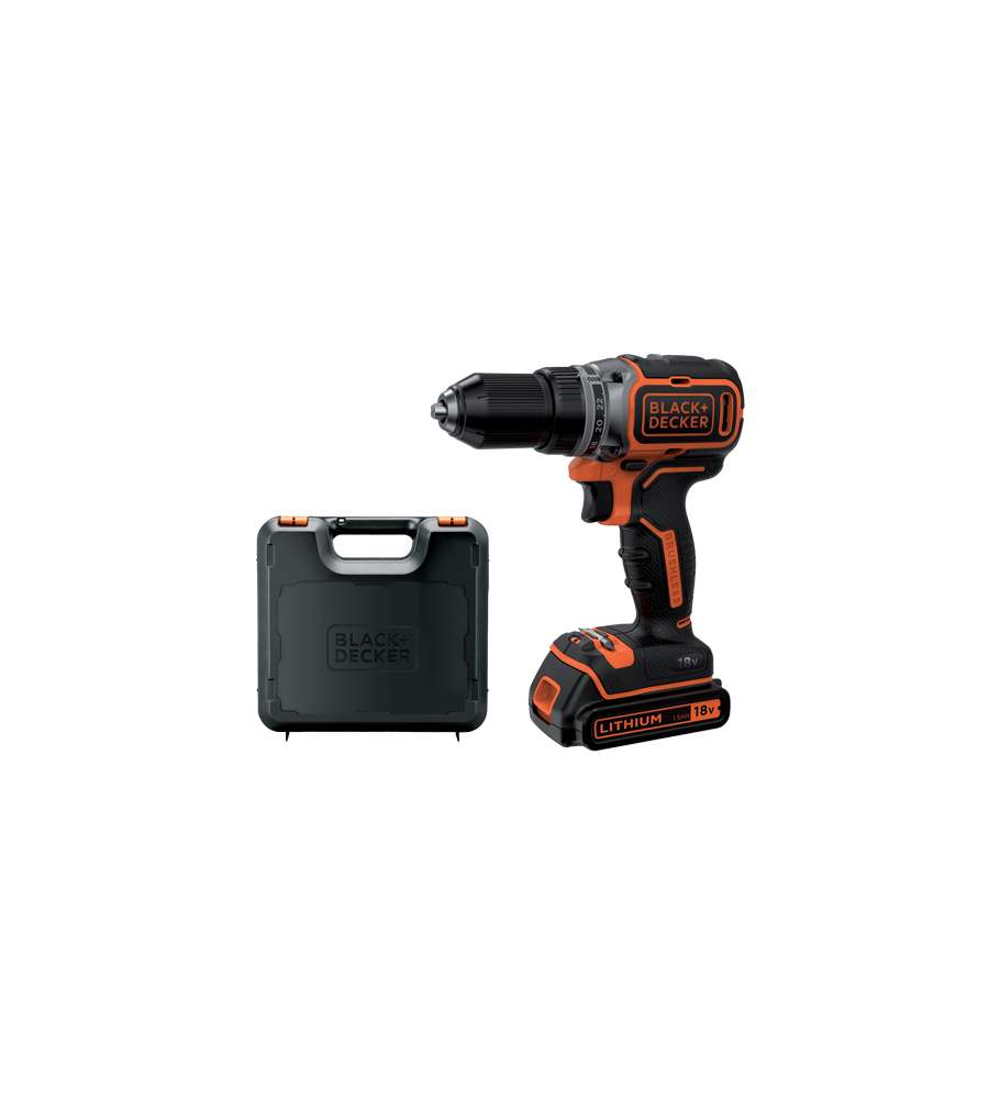 Trapano Black+Decker 18V Litio Bl 186 K
