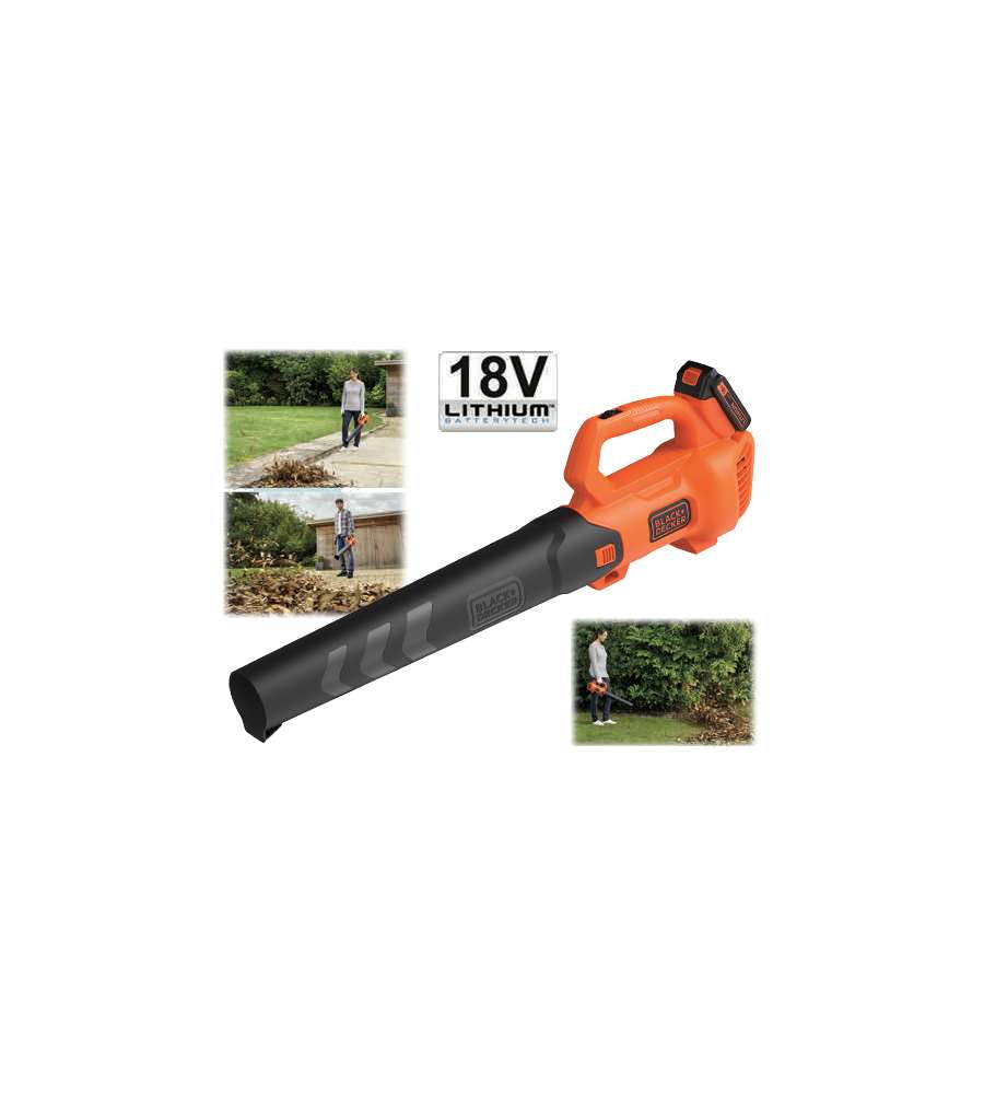 Soffiatore a batteria Black+Decker 18V Litio BCBL 200L