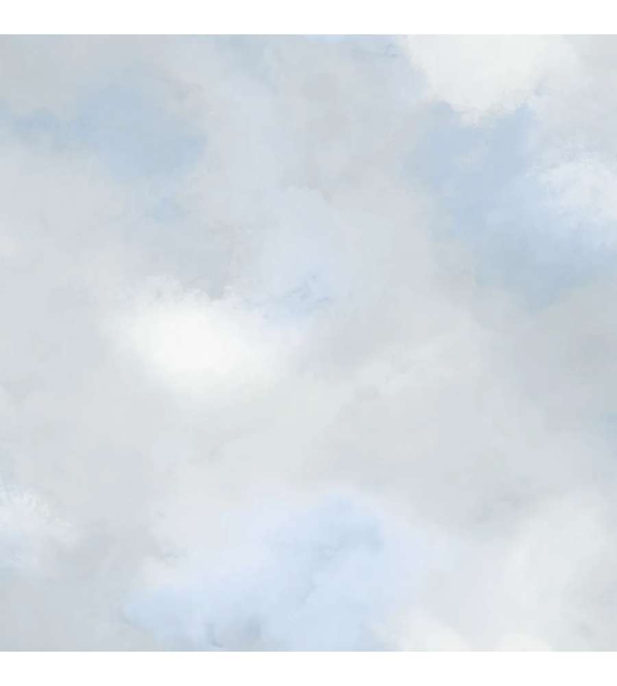 Good Vibes Carta da Parati Paint Clouds Blu e Grigio
