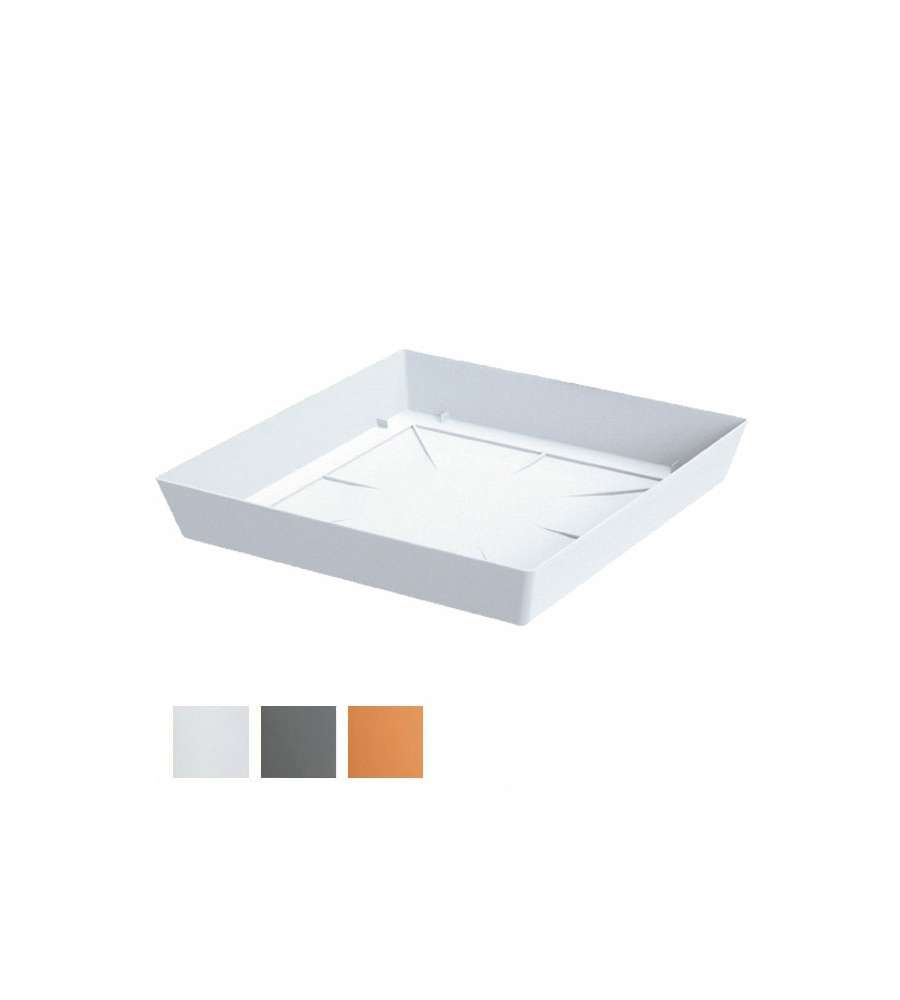 Sottovaso Lofly Low Quadro Grigio     25X25 Pplast