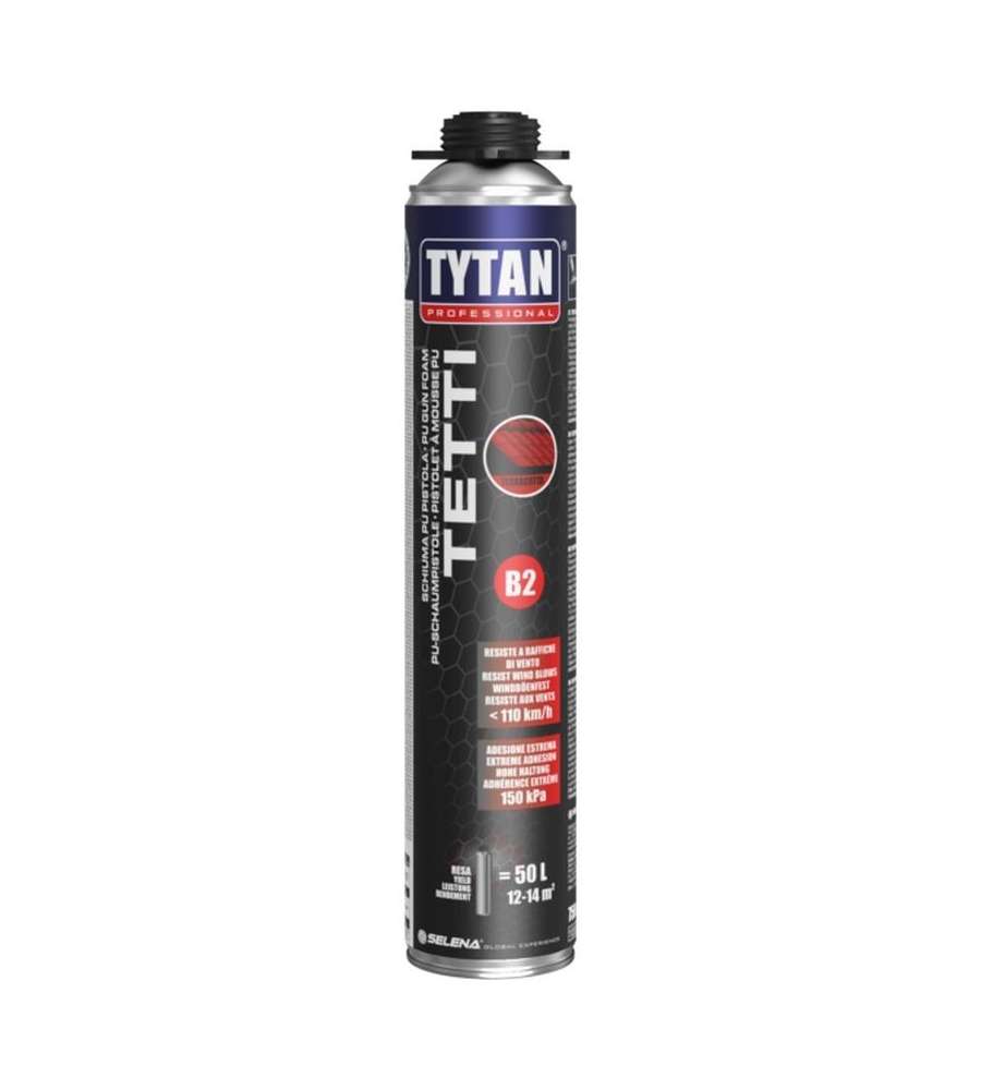 Schiuma adesiva per tetti e coperture per pistola 750 ml