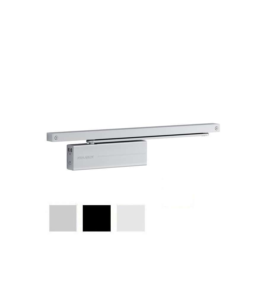 Chiudiporta Aerodinamico Argento Dc175 Assa Abloy