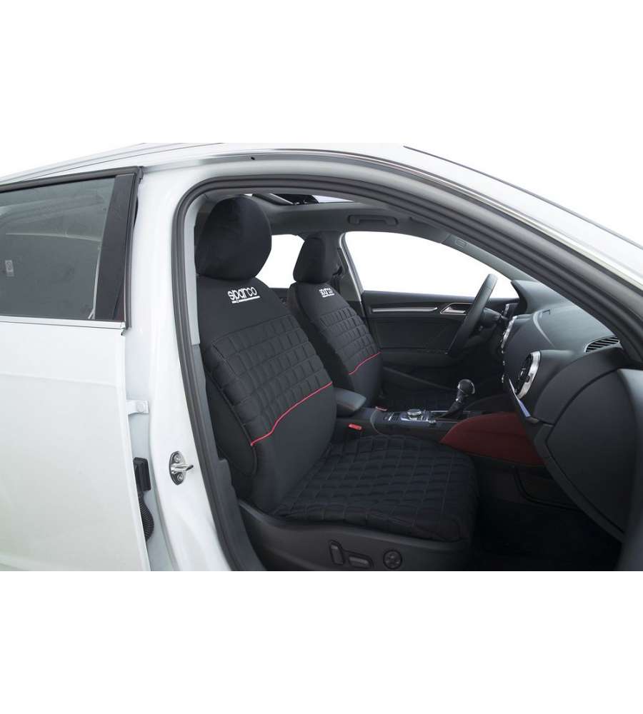 Set universale SPC1042 coprisedili auto completo nero/rosso
