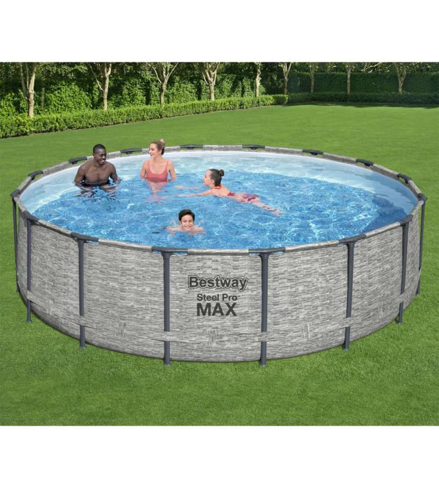 Bestway Piscina Power Steel Rotonda 488x122 cm