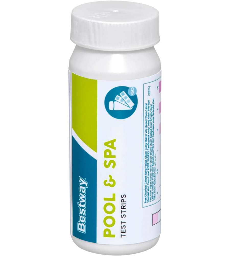 Strisce test piscina con 3 funzioni: Cloro, PH e Alcalino Bestway