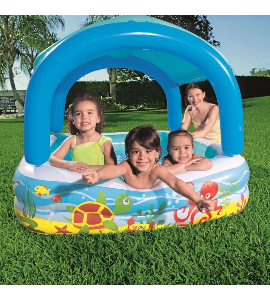 Bestway Piscina per Bambini con Tettoia 140x140x114 cm 52192