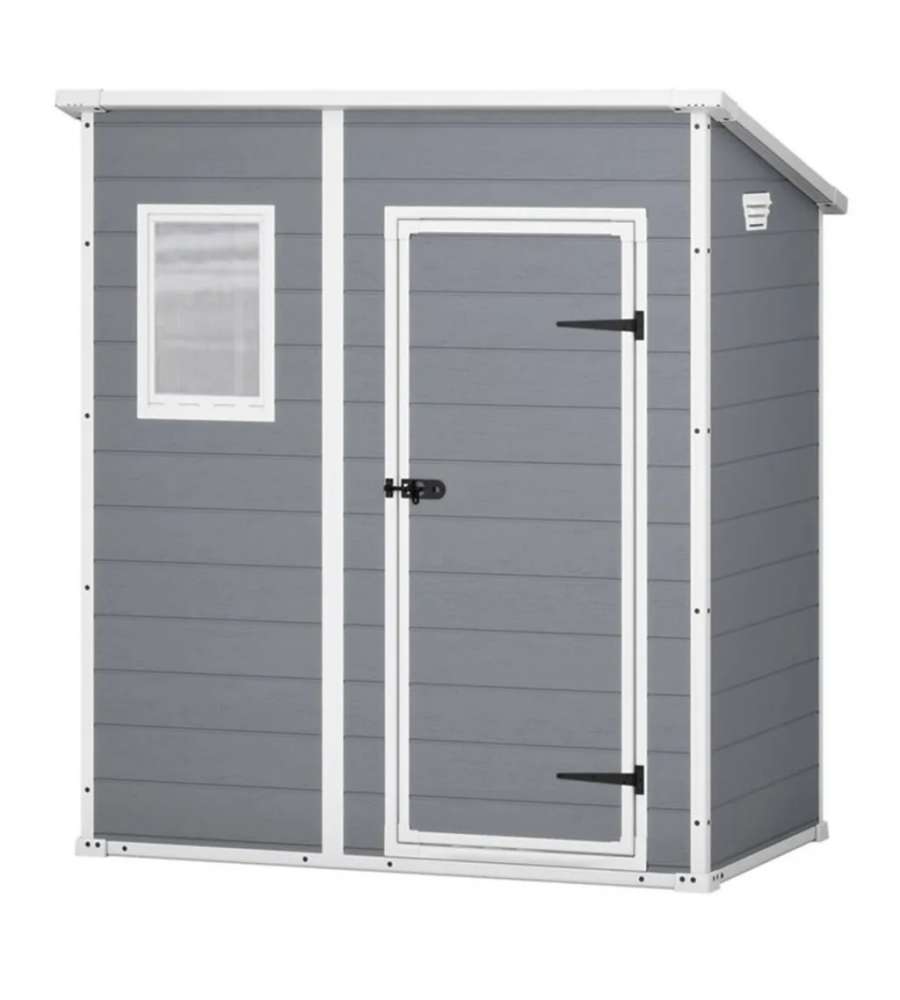 Keter Casetta da Giardino Manor Pent - Grigio - 183.5x111 cm