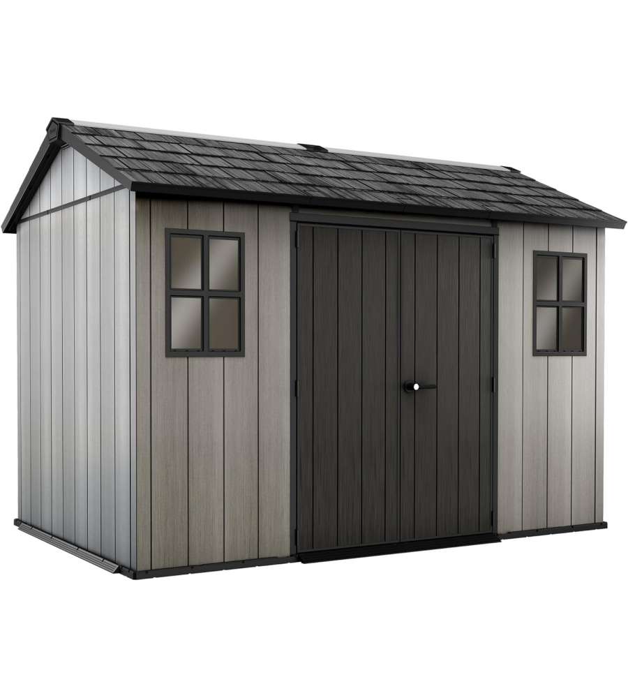 Keter Casetta da Giardino Oakland - Grigio - 350x229x254 cm