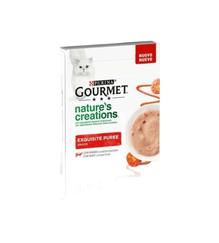 Purina Gourmet Nature's Creations Puree Manzo e Pomodoro Snack 50 g
