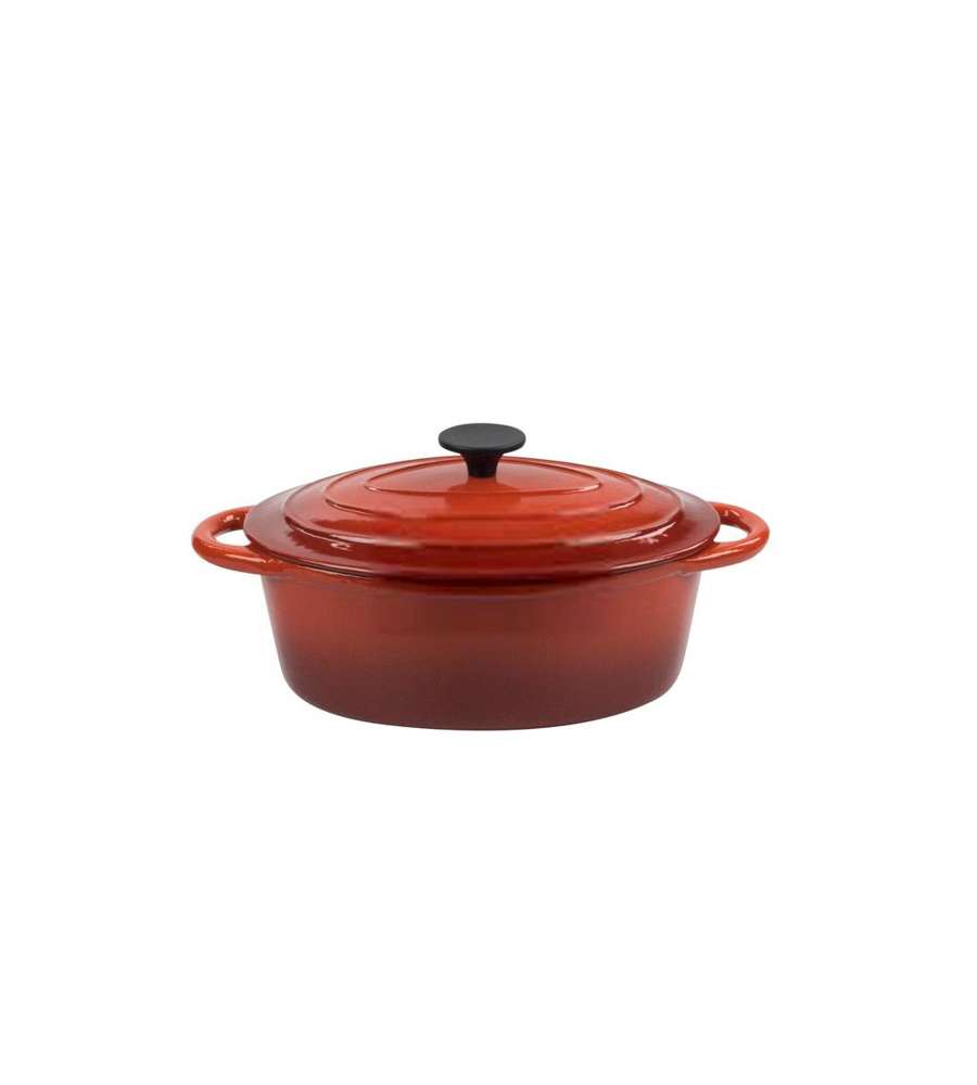 Casseruola Ghisa Ovale C/Cop Normandie  Cm 29 Ilsa