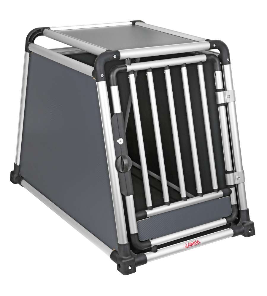 Premium, Trasportino In Lega Di Alluminio, Specifico Per Il Trasporto Di Animali In Auto - Type 8 - 55 X 90 X H 66 Cm
