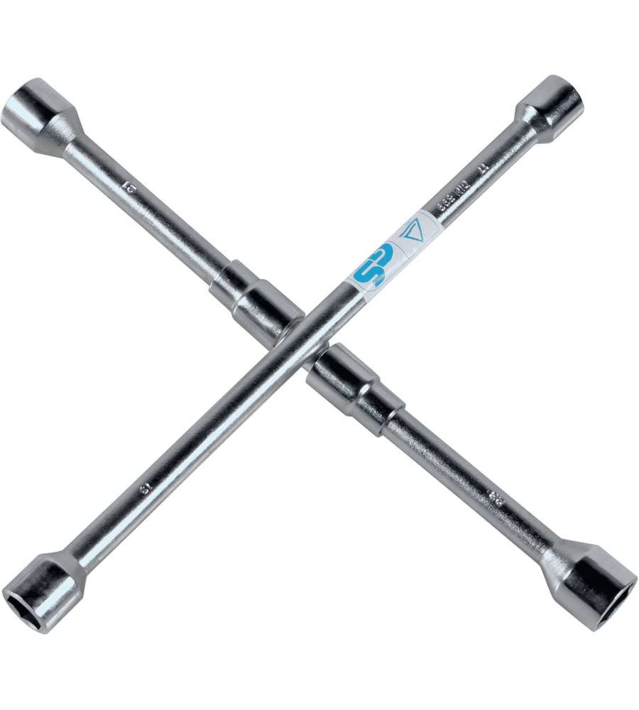 Lampa Chiave Croce Cromata 45cm Utensile Durevole da Fai-da-te