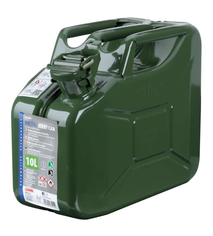 Tanica Carburante Tipo Militare In Metallo - 10 L