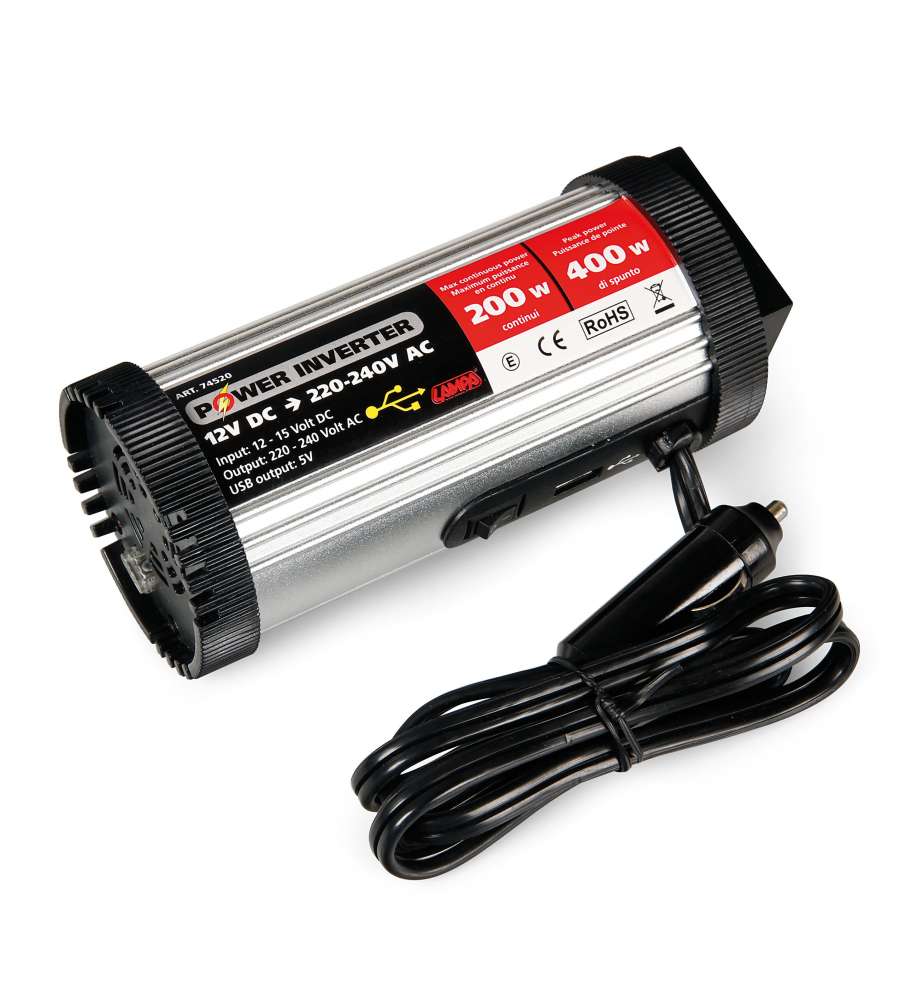 INVERTER DA 12V A 220V 1000 W CON USB PRESA TRASFORMATORE PER