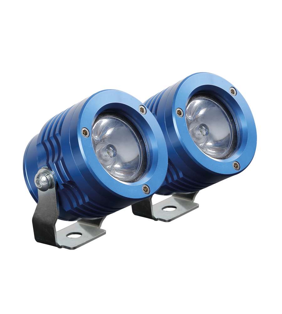 O-lux, Coppia Fari Ausiliari A Led, 12v - Blu