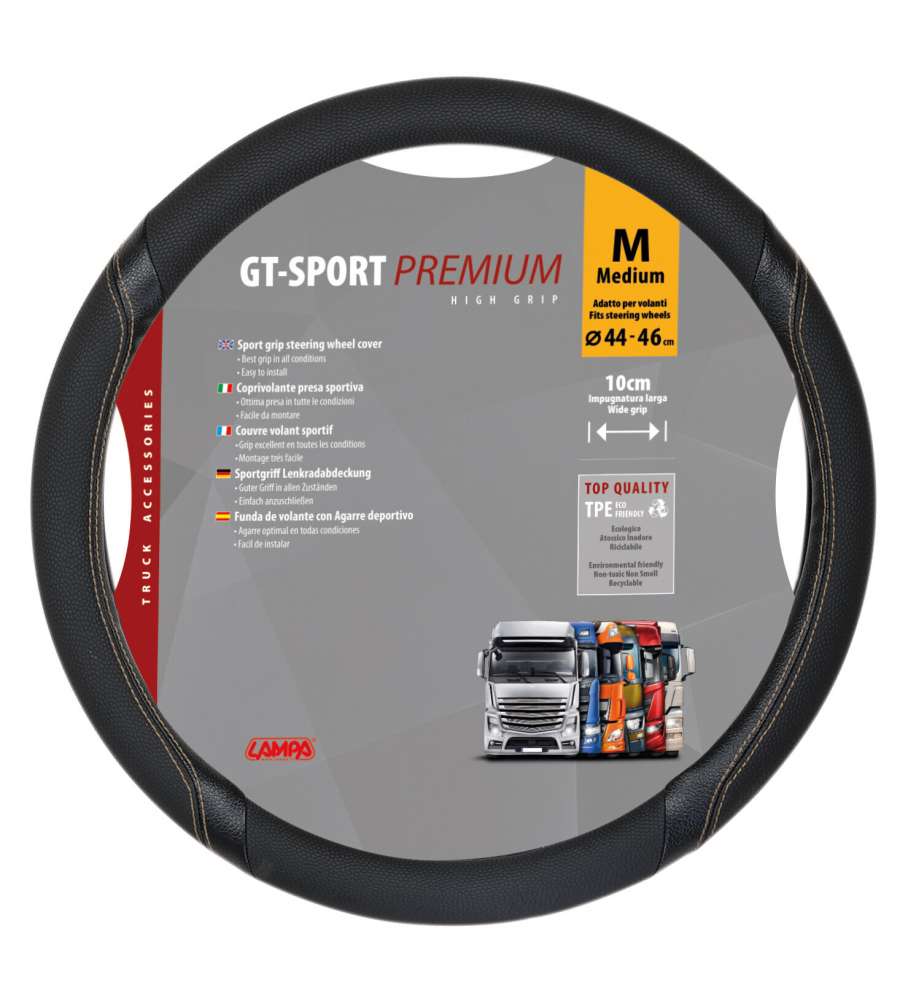 Gt-Sport, Coprivolante In Skeentex - M - D.44/46 Cm - Nero/Beige
