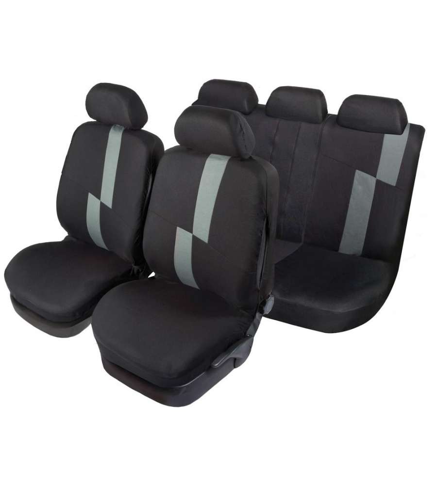 Set Completo Coprisedili Flash Universale nero-grigio