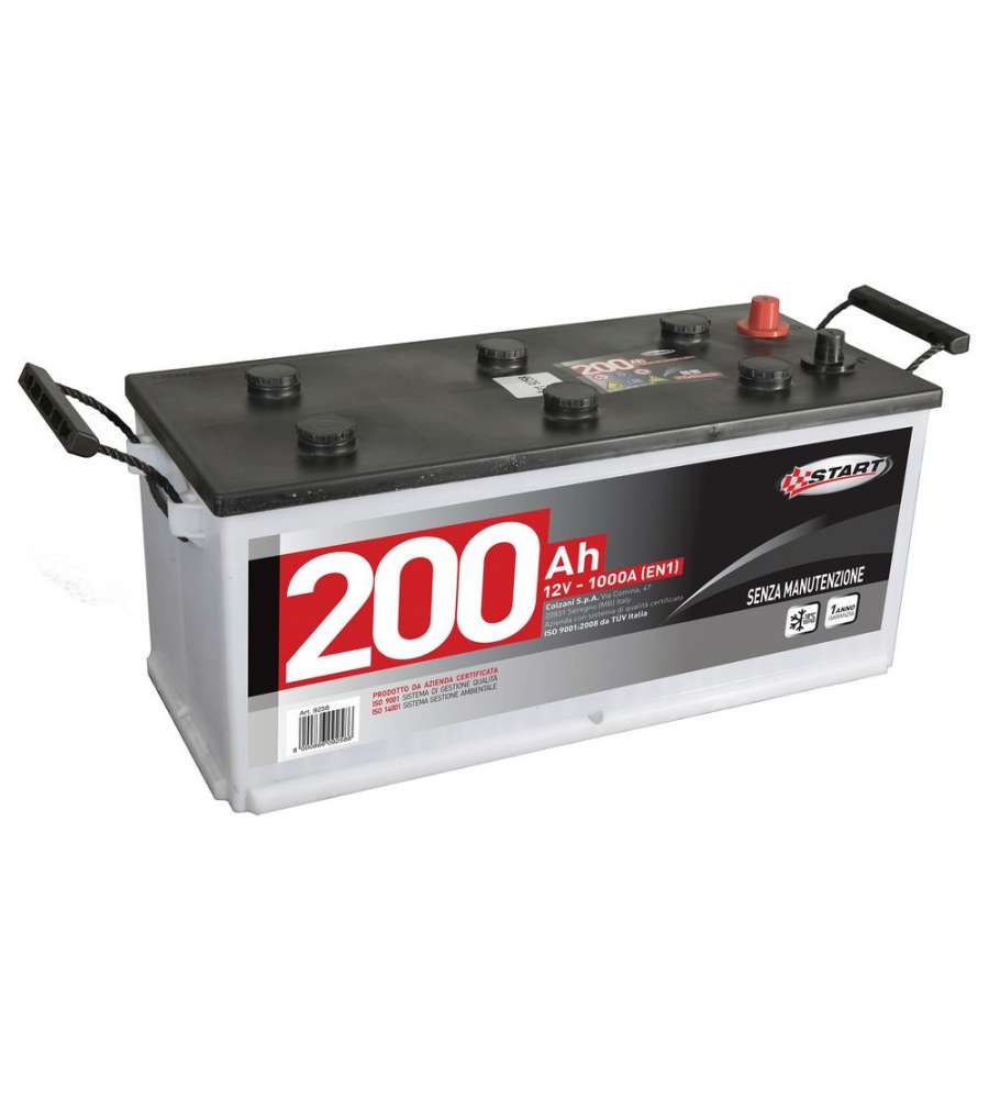Batteria Autocarro 200AH 1000A Polo positivo:Destro Cassetta C