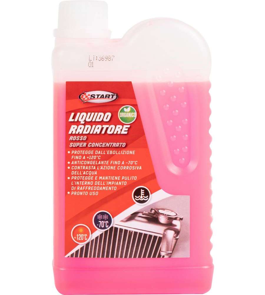 Liquido radiatore rosso puro effetto anticongelante -70grC 500ML