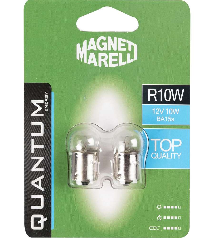 Magneti Marelli R10W coppia di lampadine auto 12V 5W attacco BA15s