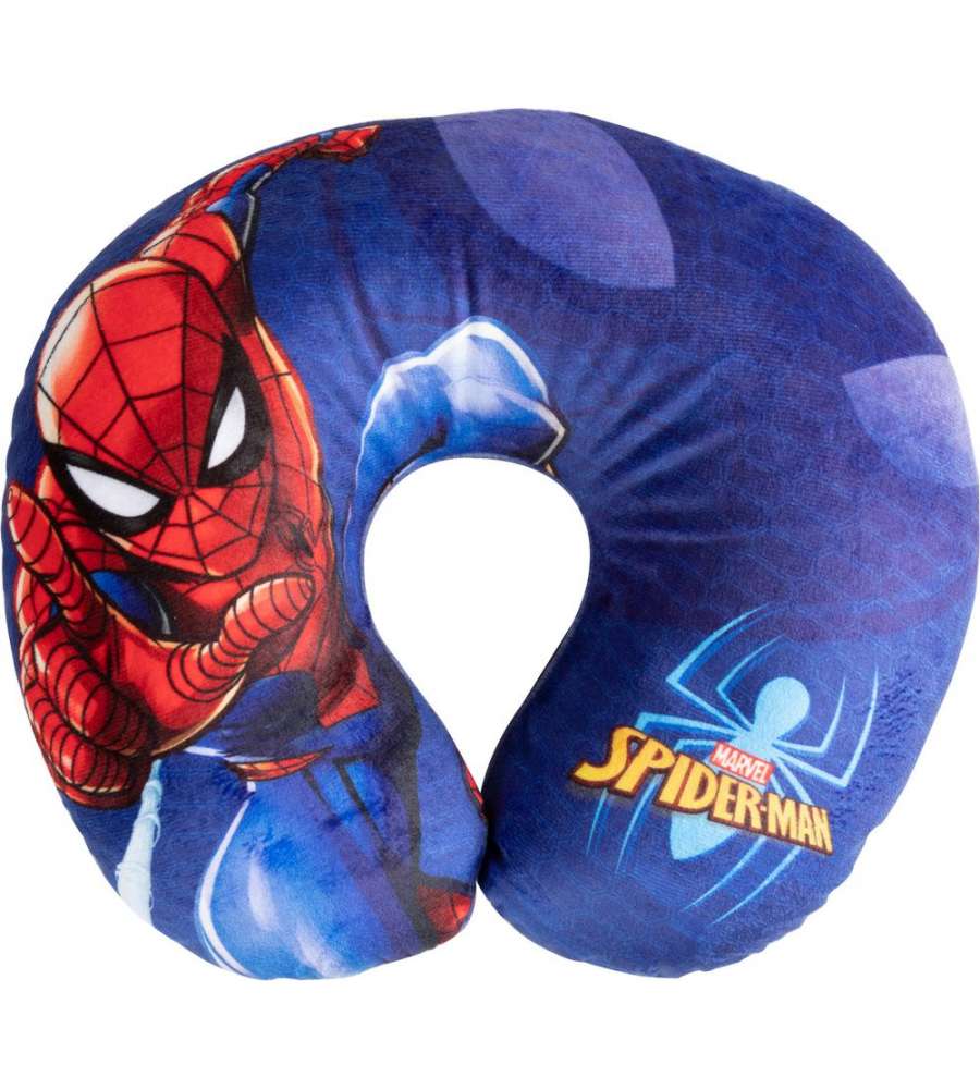 Cuscino Per Collo Da Viaggio Cervicale In Tessuto Spiderman Uomo Ragno  Supereroi Bambini