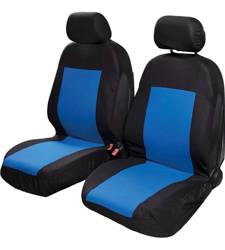 Coppia coprisedili anteriori Saturn auto universale airbag nero blu