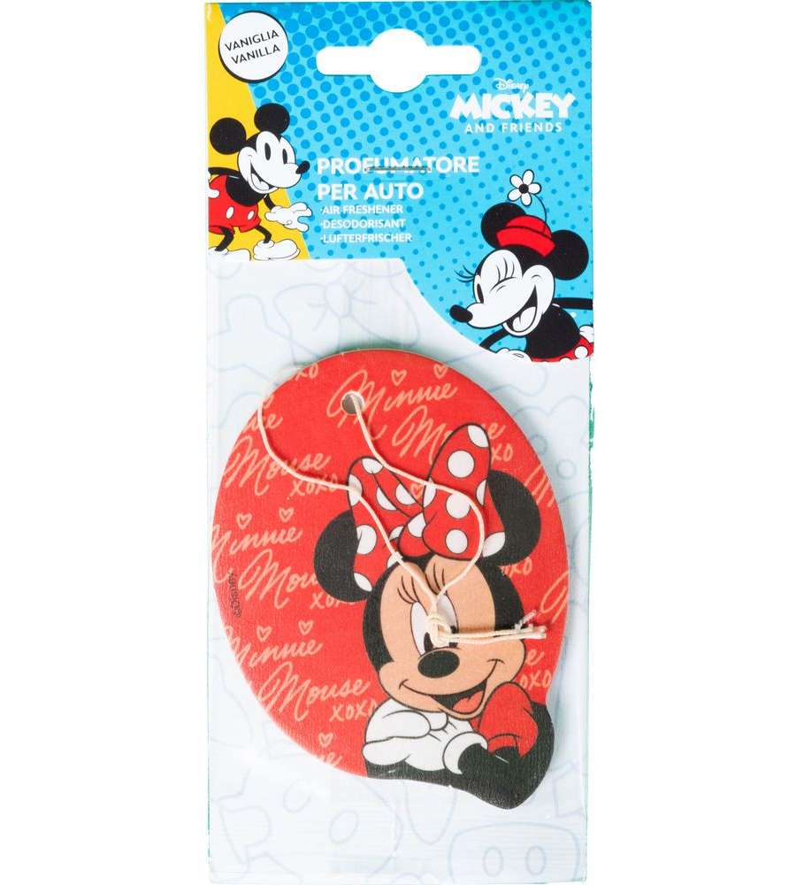 Profumatore Deodorante Auto Minnie Mouse Vaniglia Topolina Rosso