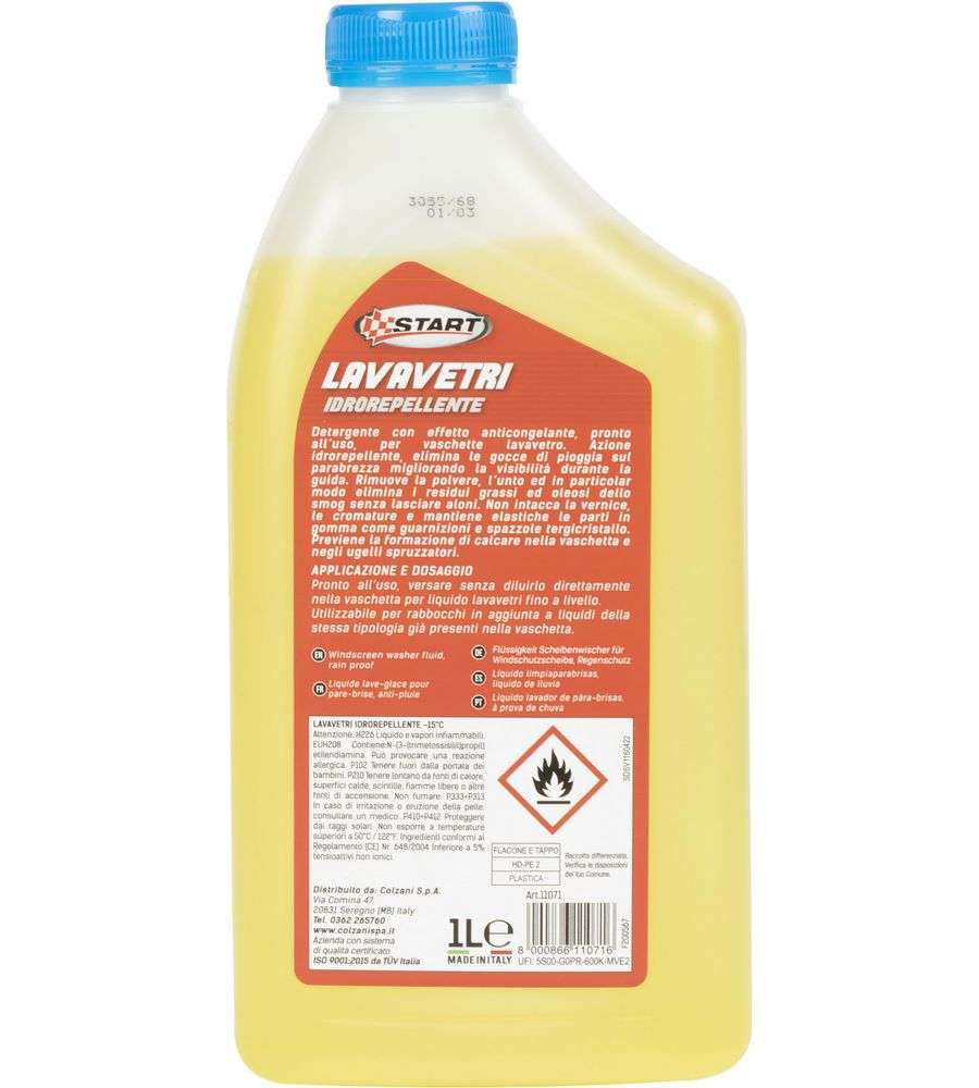 Lavavetri Idrorepellente Auto Da 1 Litro, Per Vaschette Tergivetro