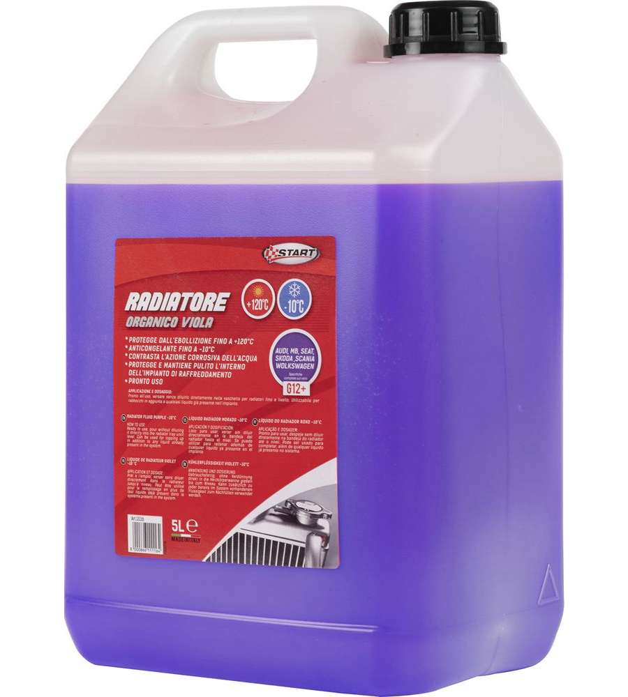 Liquido radiatore organico viola G12, capacit 5 litri