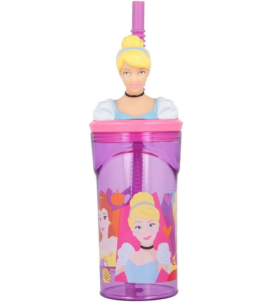 Borraccia per bambine in plastica Principesse 360 ml