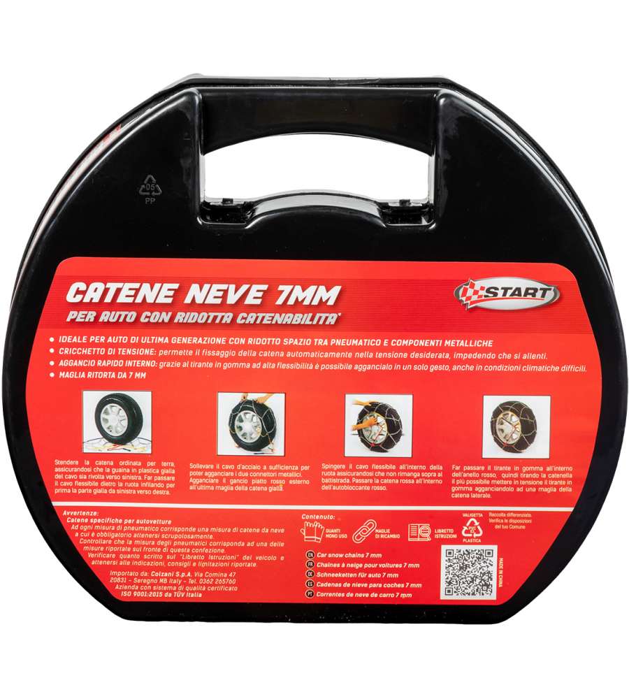 Set di 2 pezzi catene da neve - 7 millimetri gruppo 70