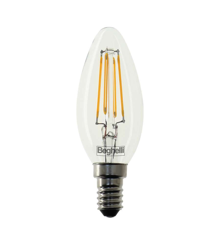 Beghelli Lampadina Led Oliva E14 - 6W 800lm 2700K