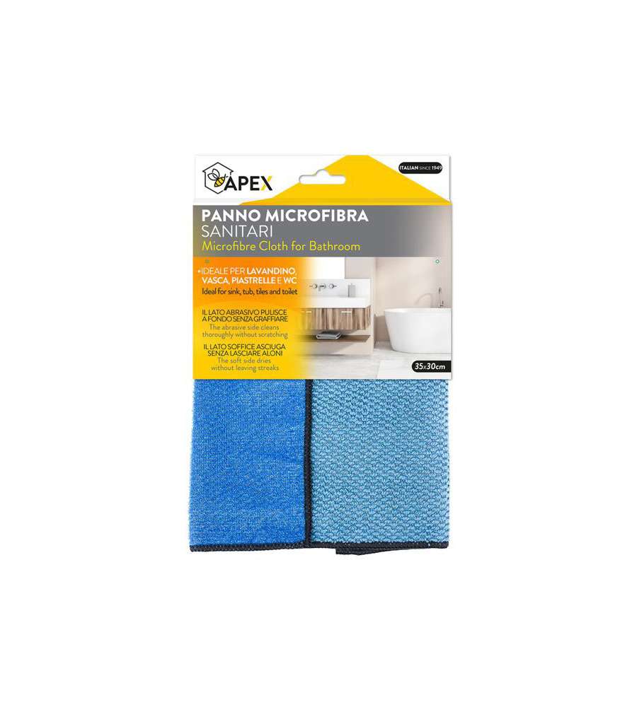 Panno Microfibra Sanitari Cm 35X30 15097 Apex