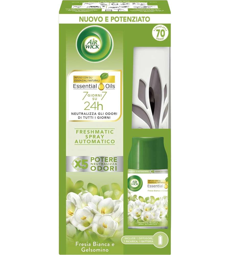 Airwick Profumatore Ambiente Fresia Bianca Gelsomino 250ml Spray