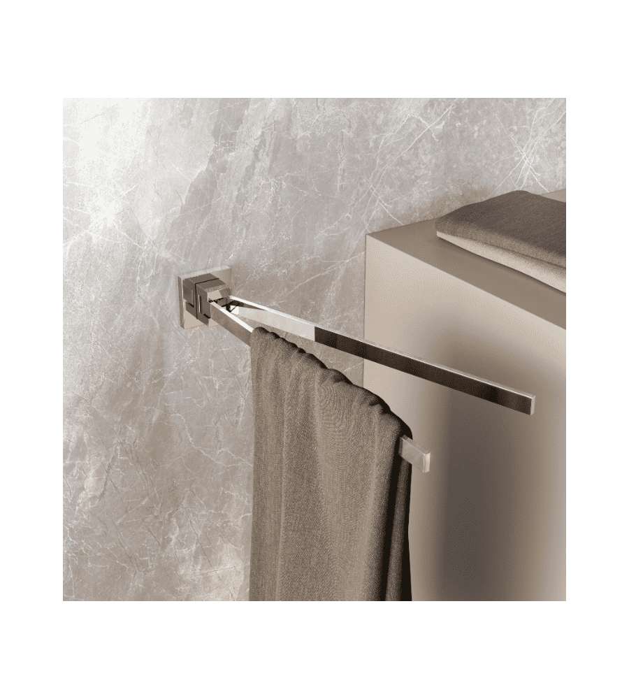 Metaform Portasciugamani a Snodo Trend Cromato 2 Barre Mobili 33,8 cm