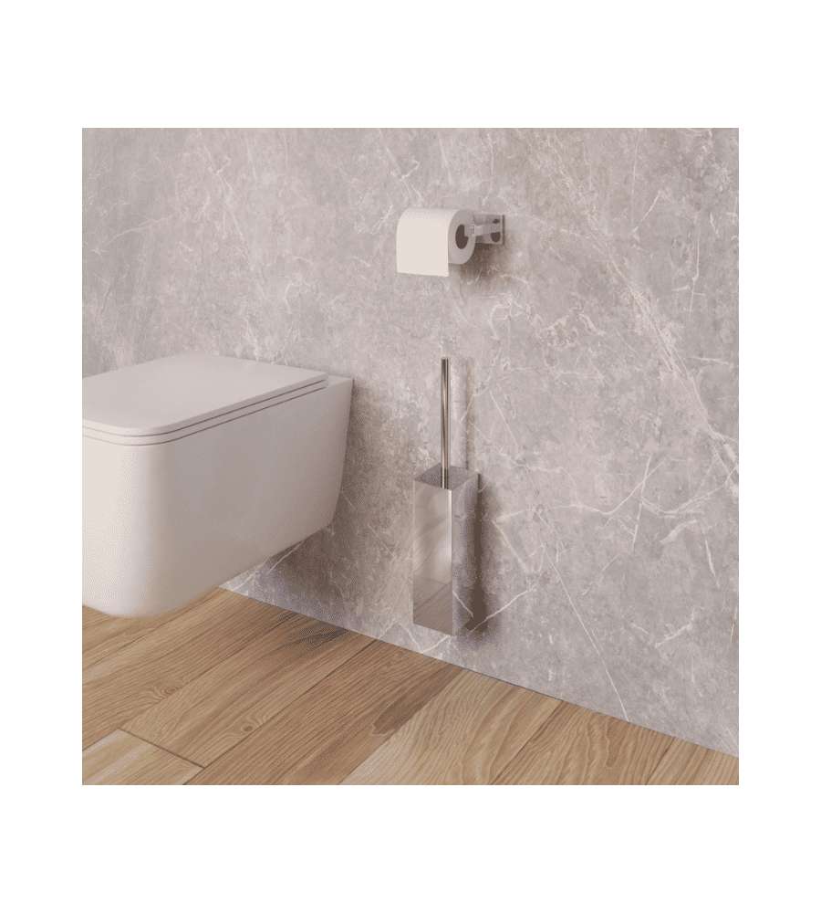 Metaform Portascopino Trend 44 cm acciaio inox grigio lucido rettangolare
