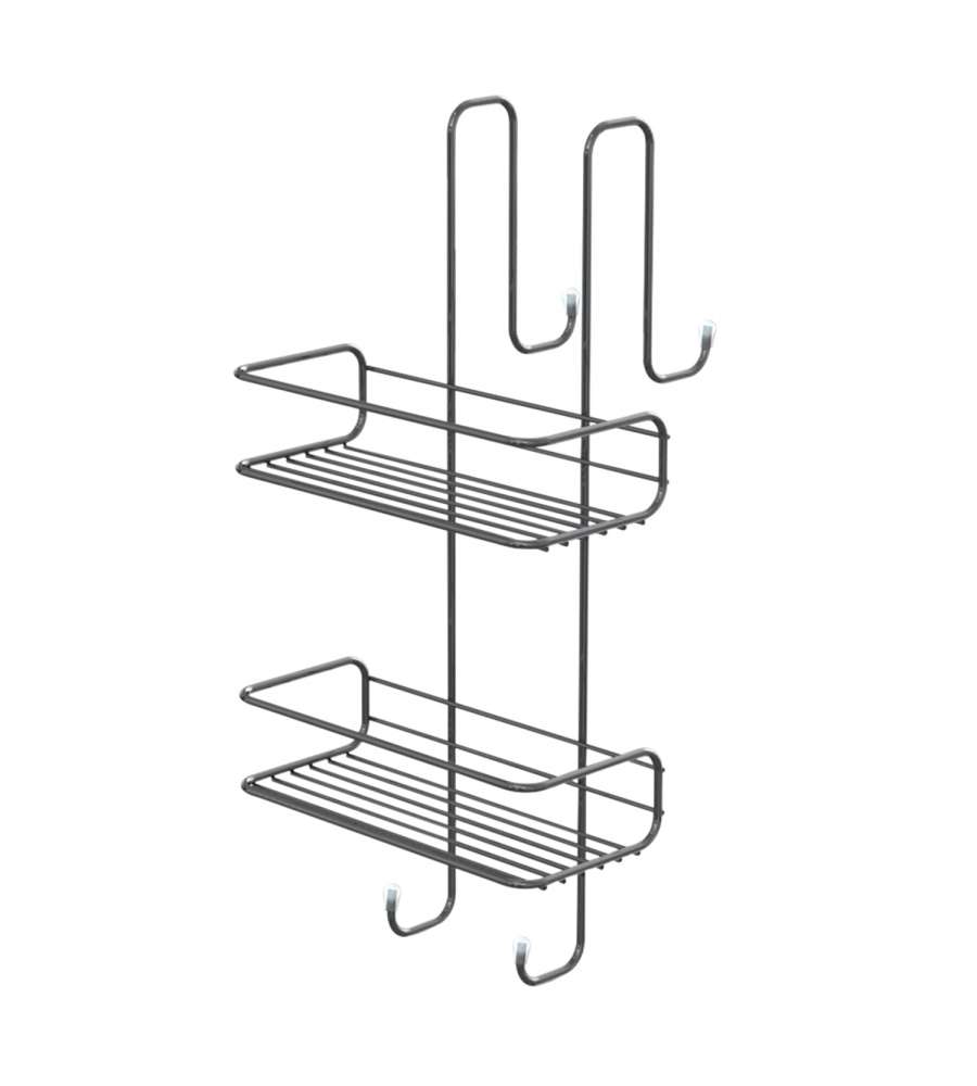 Gedy spa porta sapone/oggetti appendibile in filo 3 ripiani gedy tito