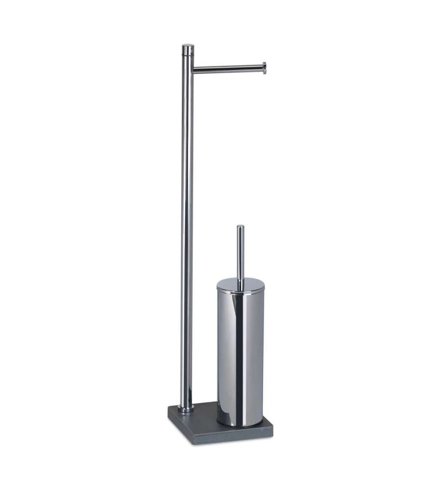 Gedy Piantana portarotolo e portascopino WC Trilly Grigio
