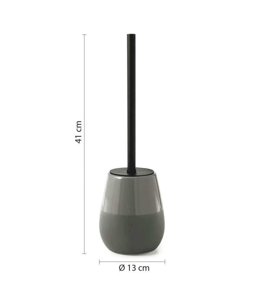 Gedy Scopino bagno Wilma ceramica verde salvia 41 cm da appoggio
