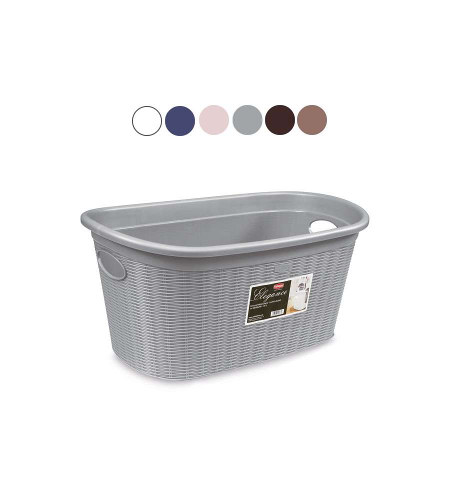 Cesta Elegance Grigio 38X58 H 28 Stefanpl