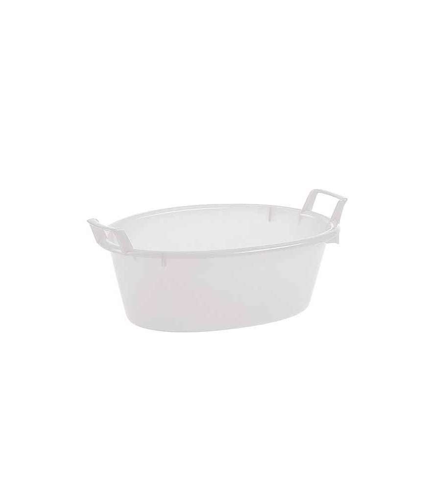 Bacinella Ovale Polietilene Bia. L 75  80 Stefanpl
