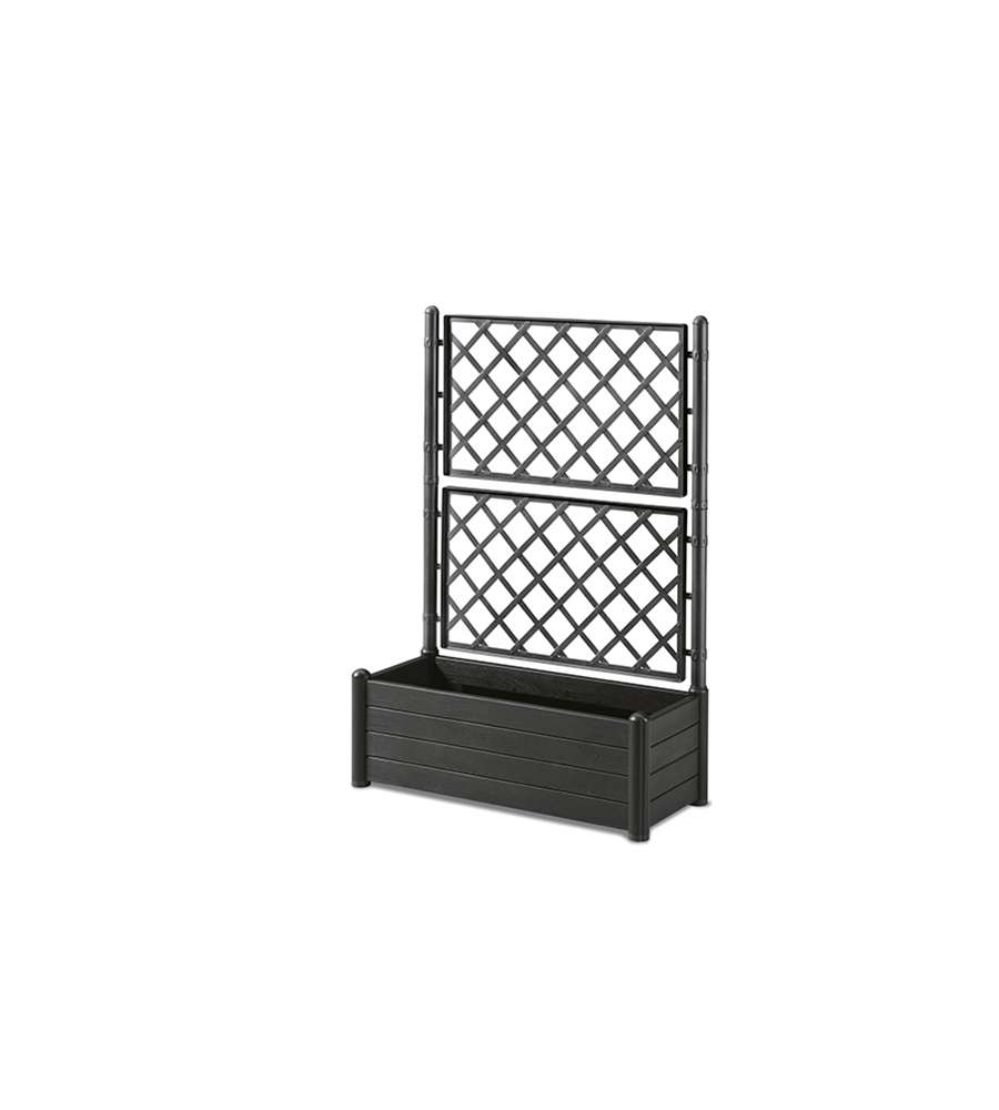 Stefanplast Fioriera Italia Antracite 100x43x142 cm per Esterni - Versatile e Moderna