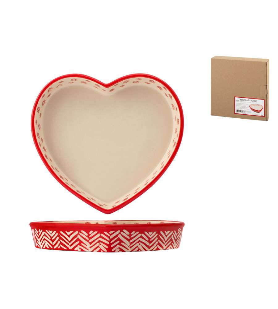 Pirofila Cuore in ceramica