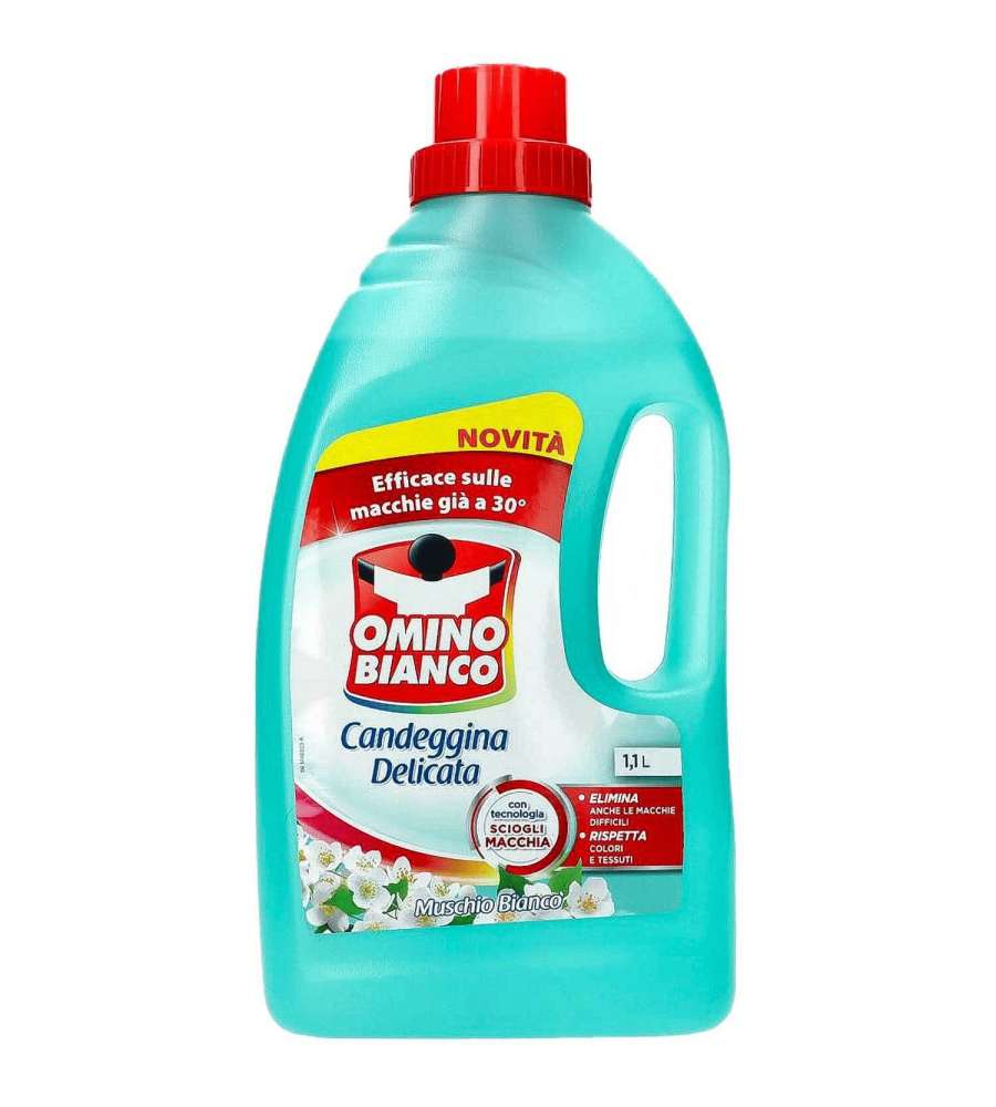 Omino Bianco Candeggina Delicata Muschio 1100 ml - Elimina macchie difficili