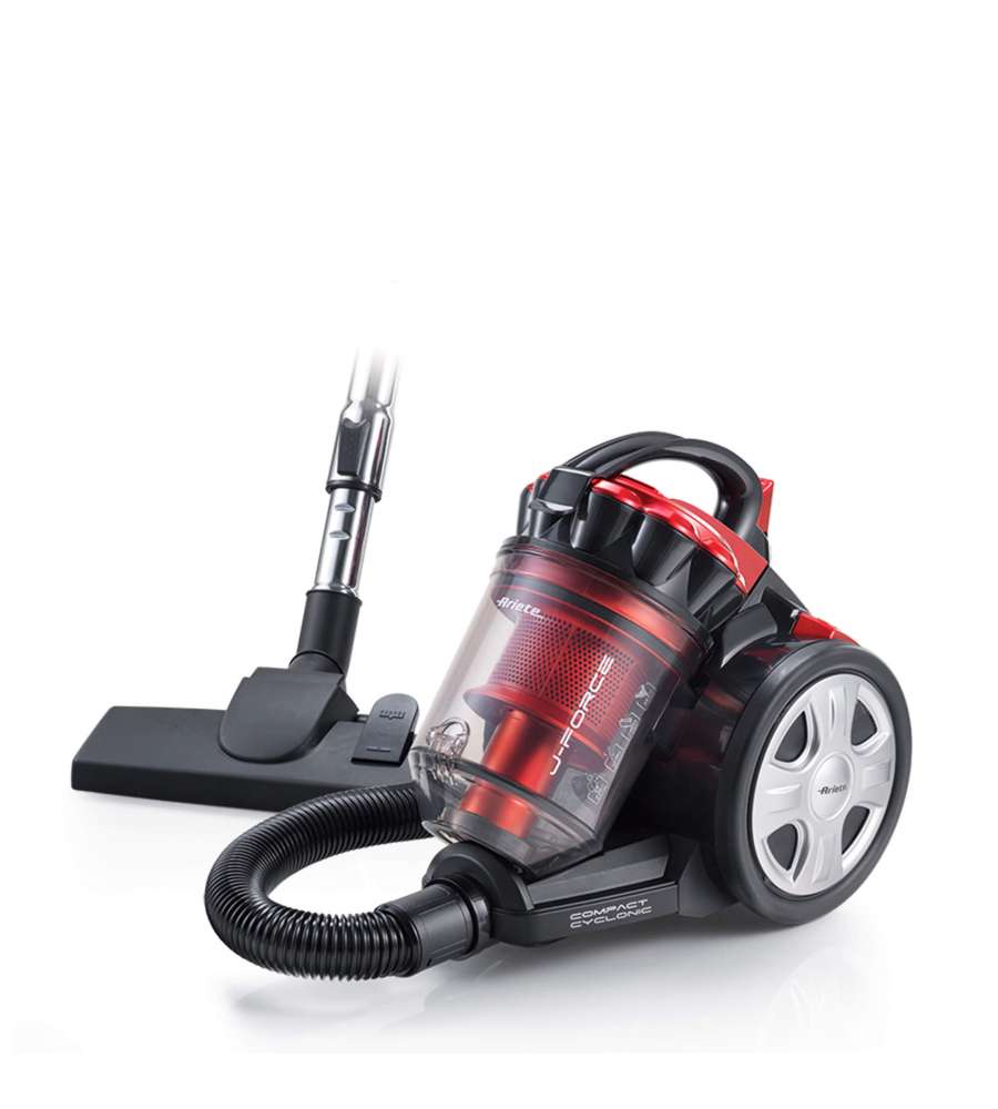 Ariete Aspirapolvere J-Force Senza Sacco 700W Rosso e Nero 3L