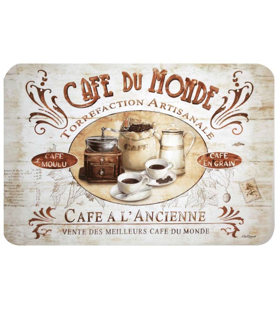 Tovaglietta Americana Caf� du Monde Polipropilene 45x30 cm Impermeabile